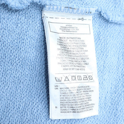 Adidas Women Blue Pullover Hoodie 2XL Hooded Sweatshirt