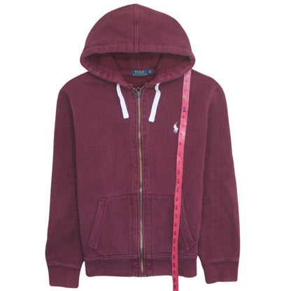 Polo Ralph Lauren Men's Red Full Zip Hoodie Size M