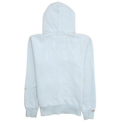 Superdry Mens White XL Pullover Hoodie with Logo Print