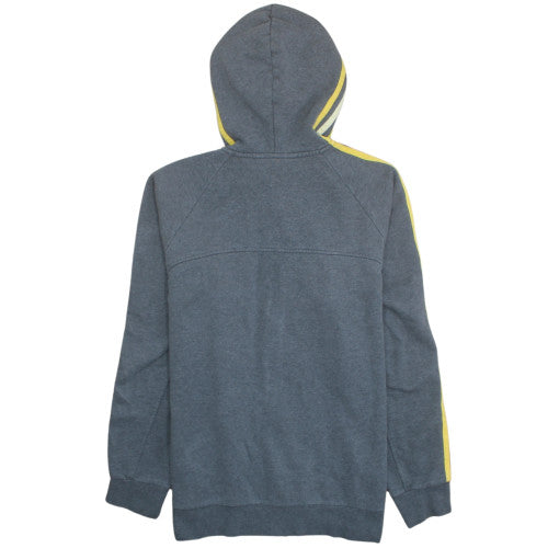 Adidas Men's Grey Full Zip Hoodie Size M Fleece Sportswear
