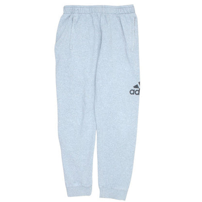 Adidas Men's Grey Jogger Sweatpants L Regular Fit Fleece
