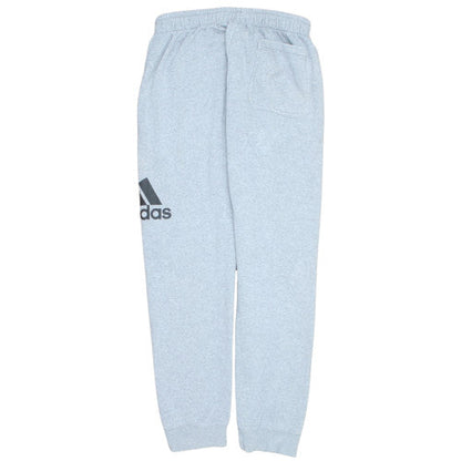 Adidas Men's Grey Jogger Sweatpants L Regular Fit Fleece