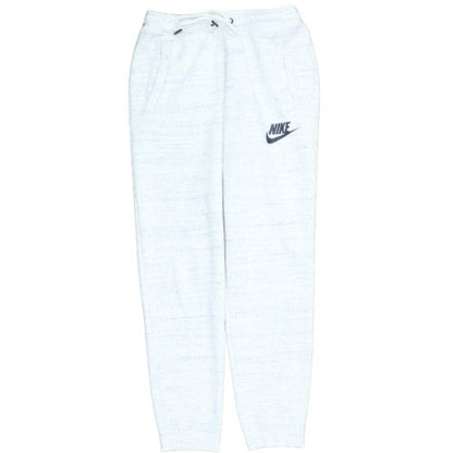 Nike Men White Small Jogger Sweatpants Cotton Blend