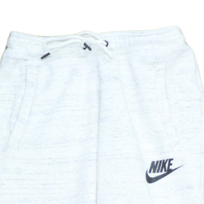 Nike Men White Small Jogger Sweatpants Cotton Blend