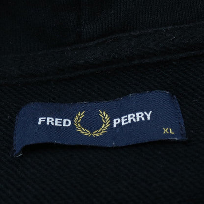 Fred Perry Men's Black XL Pullover Hoodie with Logo