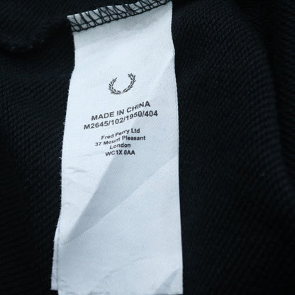 Fred Perry Men's Black XL Pullover Hoodie with Logo