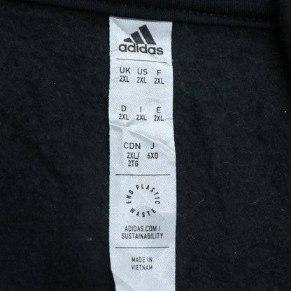Adidas Men’s Black 2XL Pullover Hoodie Fleece Sweatshirt