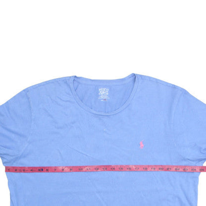Ralph Lauren Men's Blue Crew Neck Cotton Short Sleeve T-Shirt XL