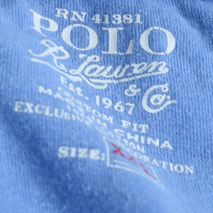 Ralph Lauren Men's Blue Crew Neck Cotton Short Sleeve T-Shirt XL
