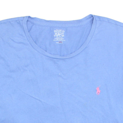 Ralph Lauren Men's Blue Crew Neck Cotton Short Sleeve T-Shirt XL