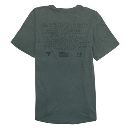 Under Armour Men's Green Flag Graphic T-Shirt XXL Loose Fit