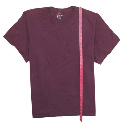 Nike Men's Burgundy 3XL Crew Neck Short Sleeve Classic T-Shirt