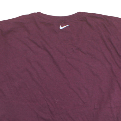 Nike Men's Burgundy 3XL Crew Neck Short Sleeve Classic T-Shirt