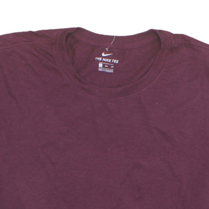 Nike Men's Burgundy 3XL Crew Neck Short Sleeve Classic T-Shirt