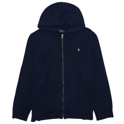 Ralph Lauren Teens Navy Blue Full Zip Hoodie Size 7 Cotton Blend