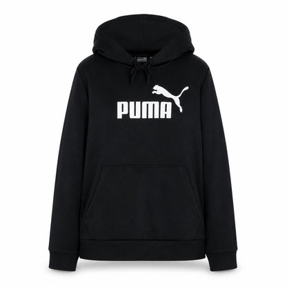 Puma Womens Black Hoodie UK 12 Pullover Logo Sweatshirt