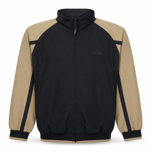 Scott Original Men's Navy Beige XL Full Zip Lightweight Jacket