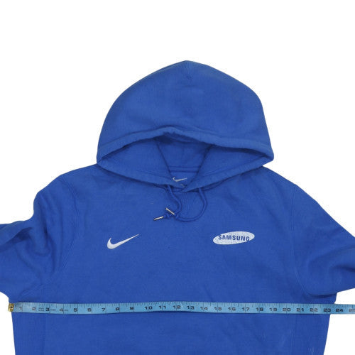 Nike Men Blue Pullover Hoodie L Sports Samsung Logo