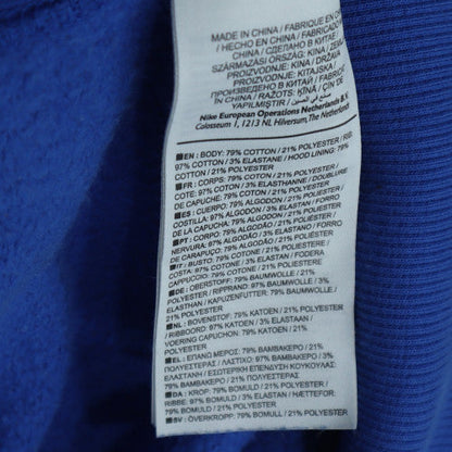 Nike Men Blue Pullover Hoodie L Sports Samsung Logo