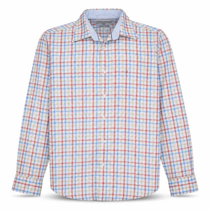 Tommy Hilfiger Men's Multicoloured Checked Long Sleeve Cotton Shirt XL