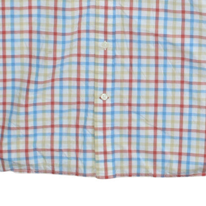 Tommy Hilfiger Men's Multicoloured Checked Long Sleeve Cotton Shirt XL