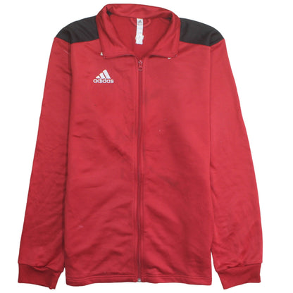 Adidas Men's Red Full Zip Sports Sweatshirt Size L