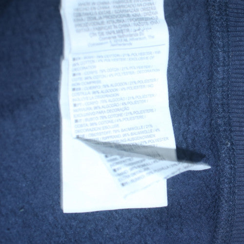 Converse Men’s Blue Full Zip Hoodie Size M Classic Logo Fleece