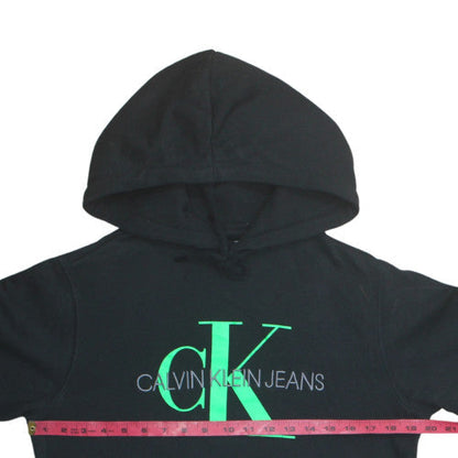 Calvin Klein Jeans Men's Black Pullover Hoodie S Regular Fit