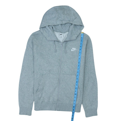 Nike Womens Grey Full Zip Hoodie Sweatshirt Size M
