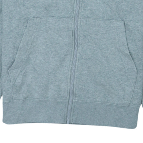 Nike Womens Grey Full Zip Hoodie Sweatshirt Size M