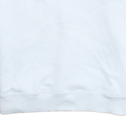 FILA Women White Crew Neck Pullover Sweatshirt Size 12 Logo Print