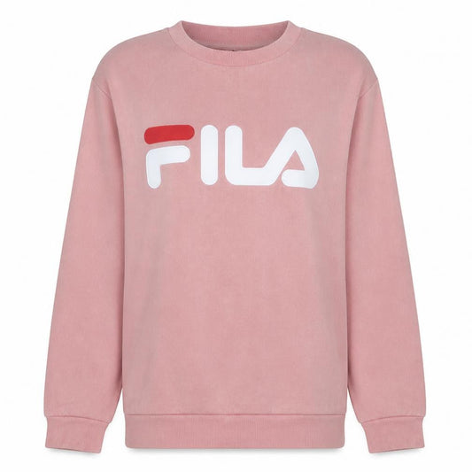 Front view of Fila Classics Women's Pink Crew Neck Pullover Sweatshirt XS