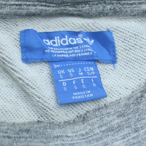 adidas Men's Grey Crew Neck Pullover Sweatshirt Size S