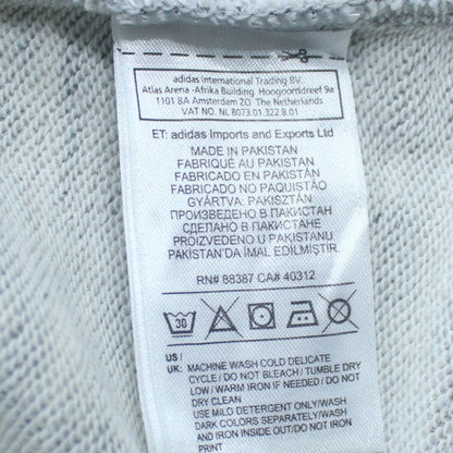 adidas Men's Grey Crew Neck Pullover Sweatshirt Size S