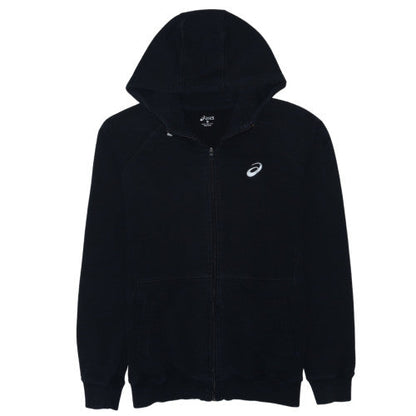 Asics Mens Black Full Zip Hoodie L Regular Fit Sportswear