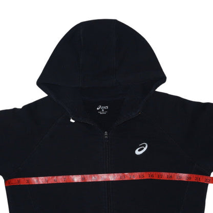 Asics Mens Black Full Zip Hoodie L Regular Fit Sportswear