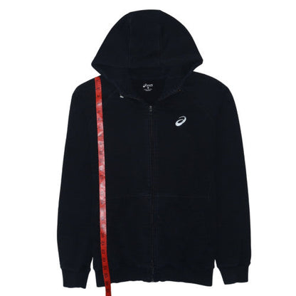 Asics Mens Black Full Zip Hoodie L Regular Fit Sportswear