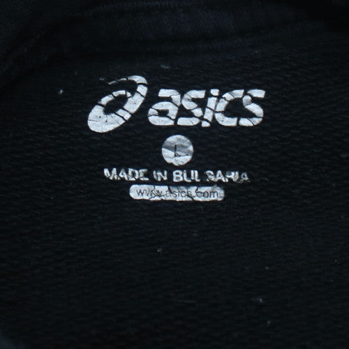 Asics Mens Black Full Zip Hoodie L Regular Fit Sportswear