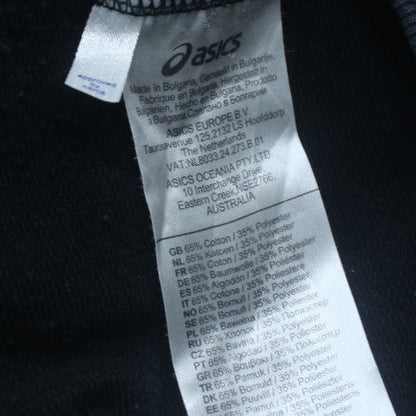 Asics Mens Black Full Zip Hoodie L Regular Fit Sportswear