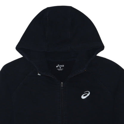 Asics Mens Black Full Zip Hoodie L Regular Fit Sportswear