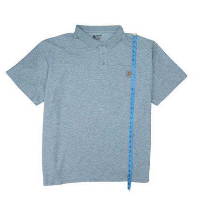 Carhartt Men's Grey 4XL Loose Fit Polo Shirt