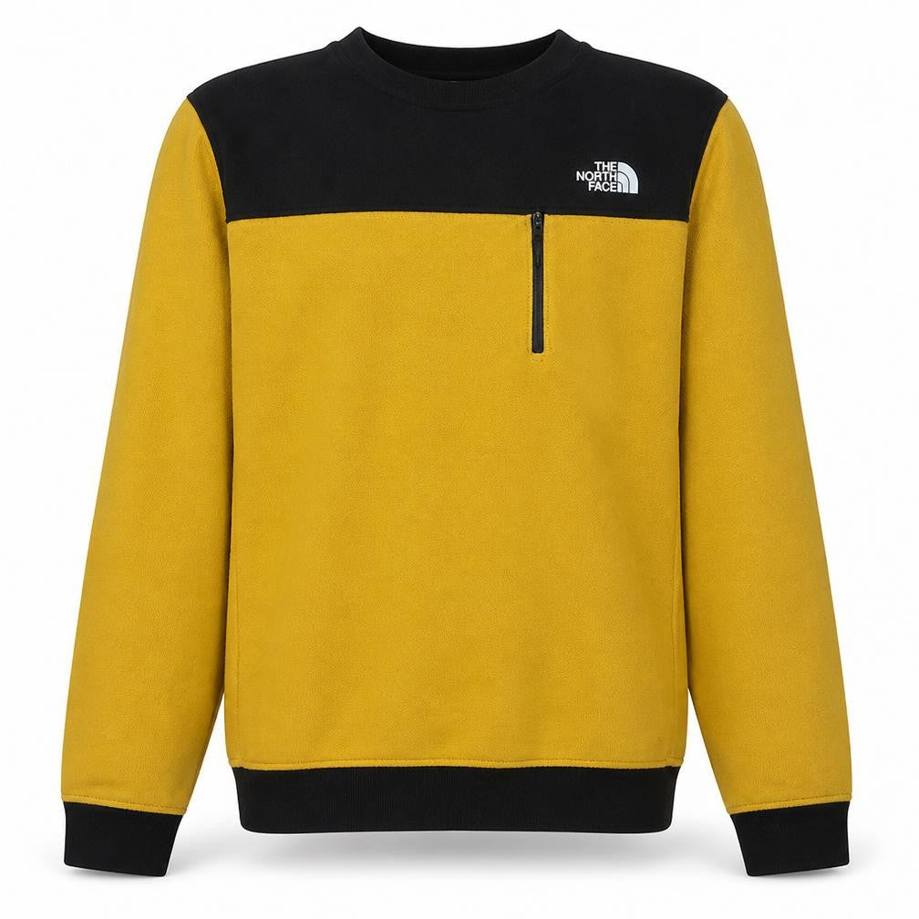 The North Face Men's Yellow Black Pullover Sweatshirt M Outdoor Fleece