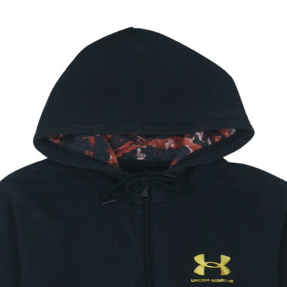 Under Armour Men's Black Full Zip Hoodie Size M Loose Fit
