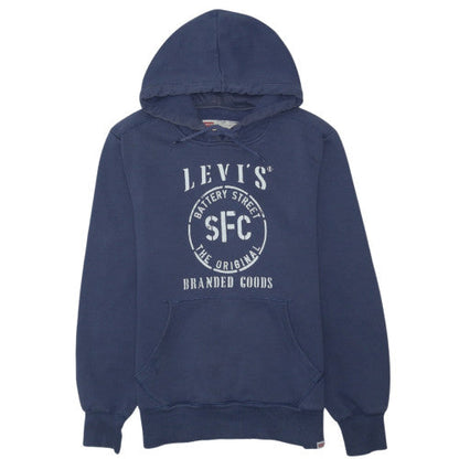 Levi's Men's Blue Pullover Logo Hoodie Size S Classic Fit