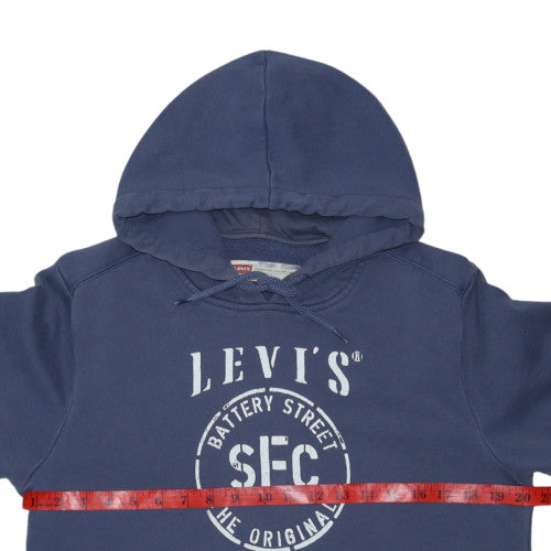 Levi's Men's Blue Pullover Logo Hoodie Size S Classic Fit