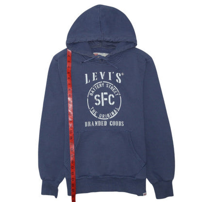 Levi's Men's Blue Pullover Logo Hoodie Size S Classic Fit