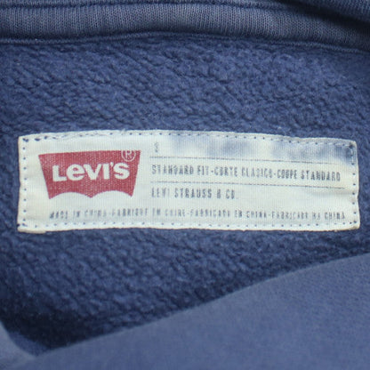 Levi's Men's Blue Pullover Logo Hoodie Size S Classic Fit