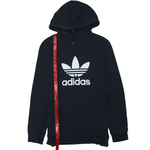 adidas Men's Black Pullover Hoodie M Logo Fleece Sweatshirt