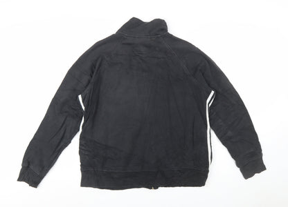 Adidas Womens Black Full Zip Sweatshirt Hoodie XL Relaxed Fit