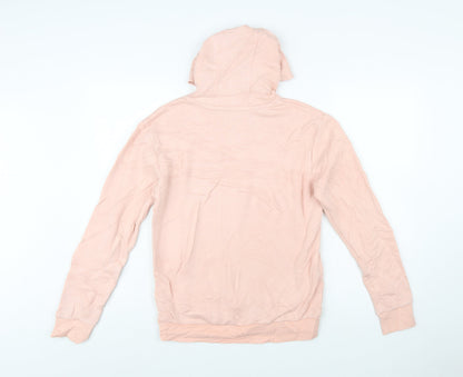 Adidas Girls Pink Pullover Hoodie 13-14 Years Logo Lightweight Sweatshirt